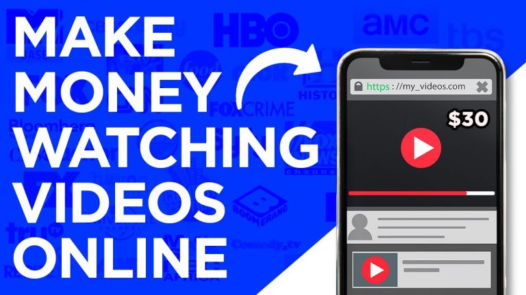 How To Earn Money By Watching Videos